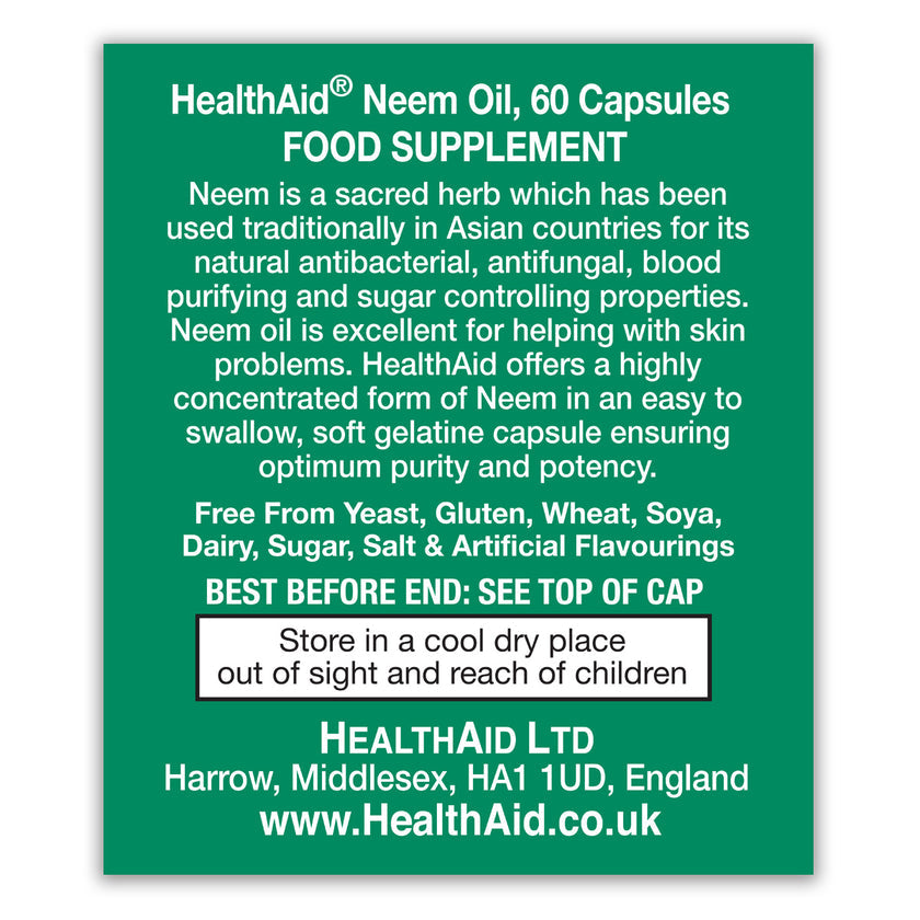 HealthAid Neem Oil Capsules
