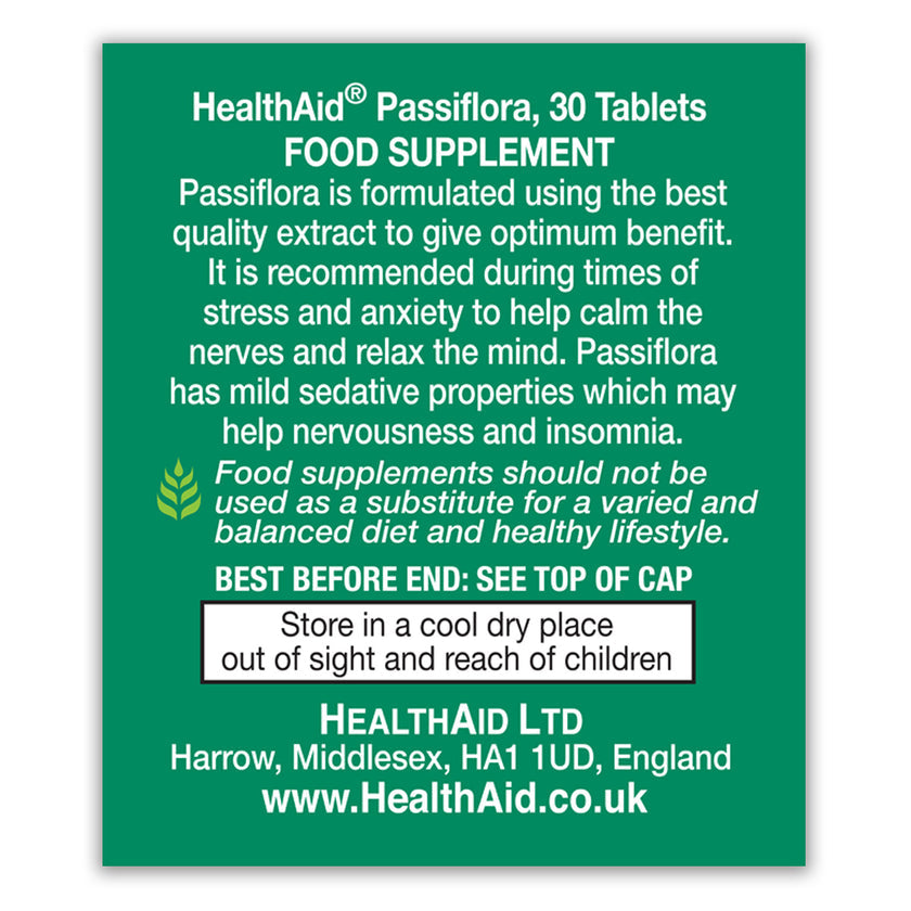 HealthAid Passiflora 1000mg Tablets
