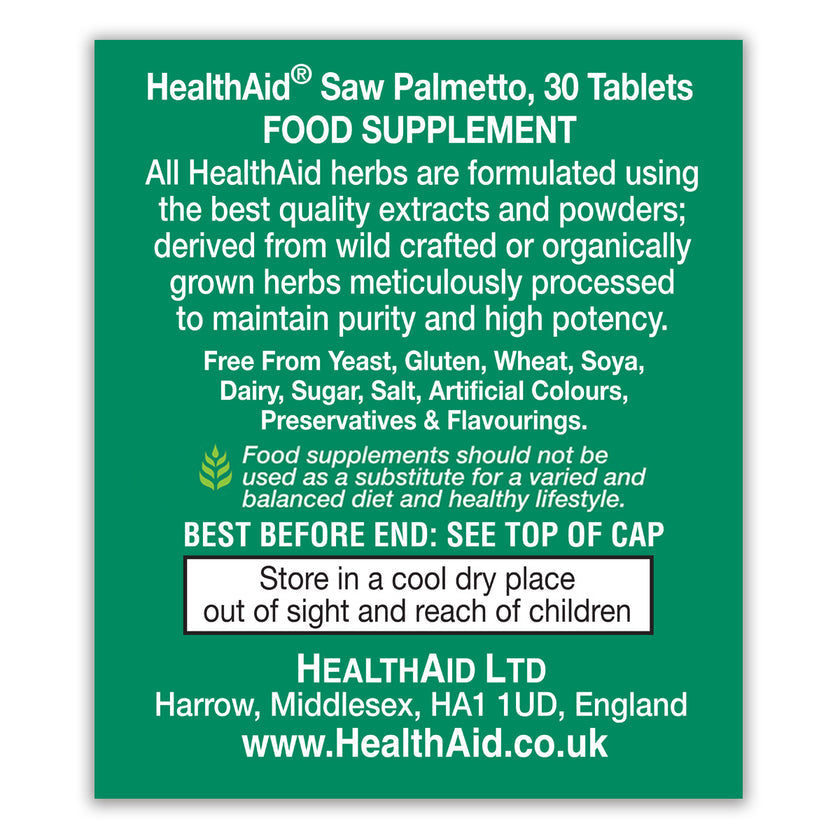 HealthAid Saw Palmetto Tablets