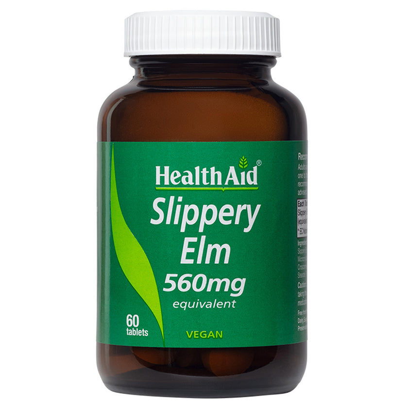 HealthAid Slippery Elm 560mg Equivalent Tablets