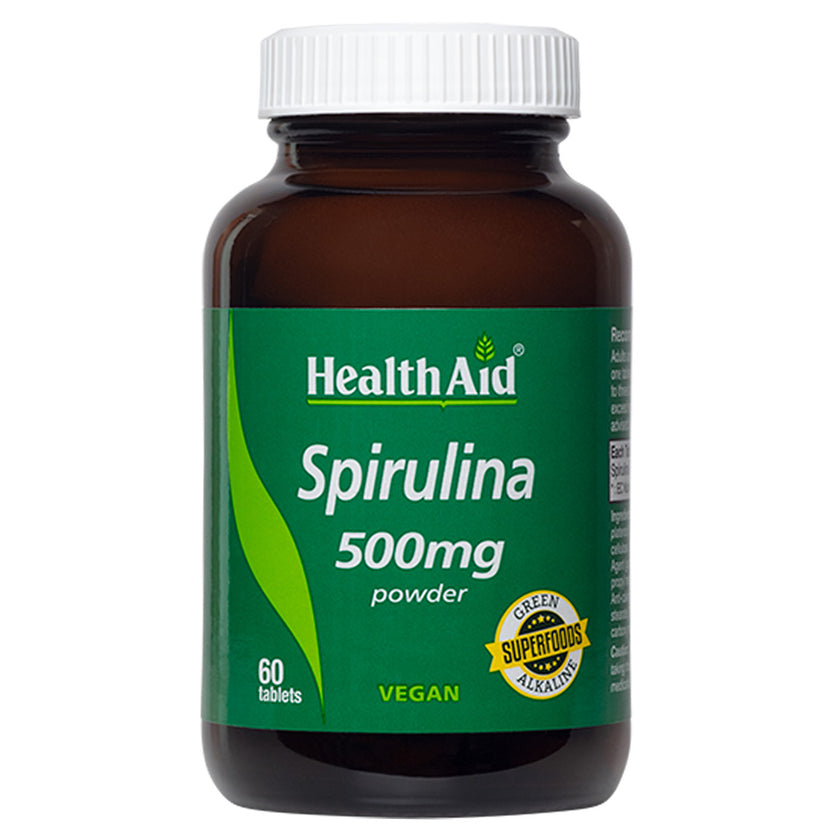 HealthAid Spirulina 500mg Tablets