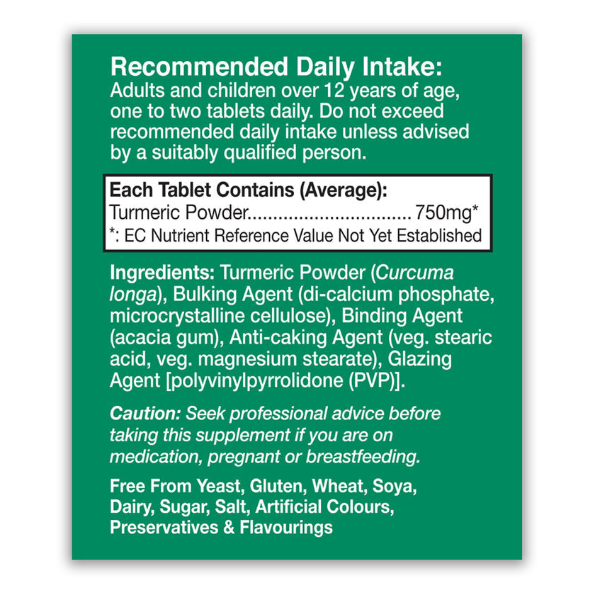 HealthAid Turmeric Tablets 750mg