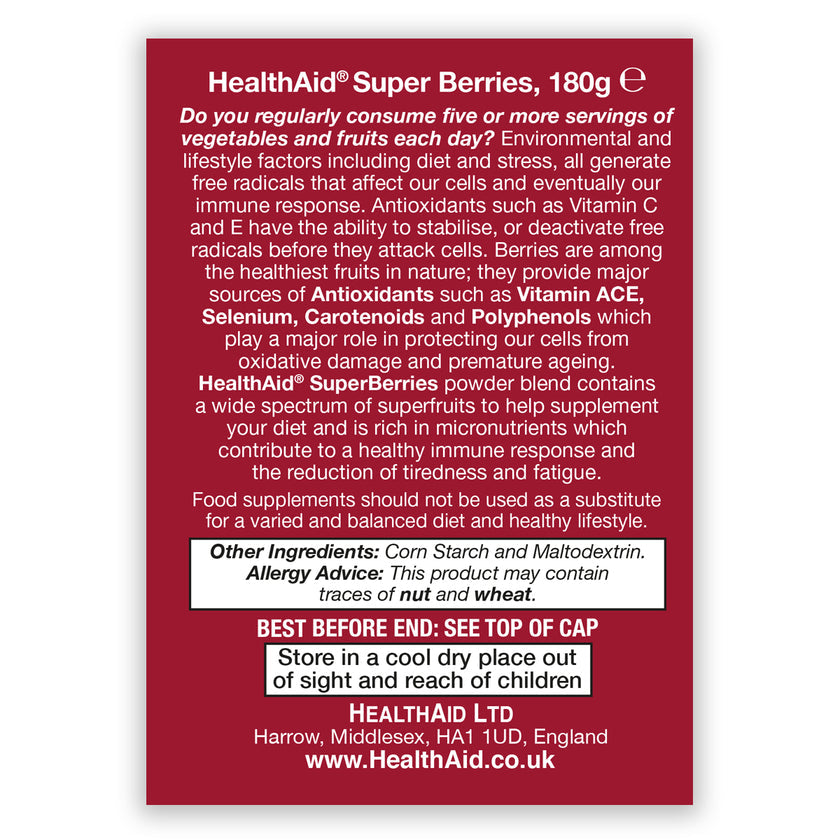 HealthAid SuperBerries Powder 180g