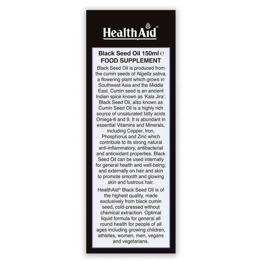 HealthAid Black Seed Oil Liquid