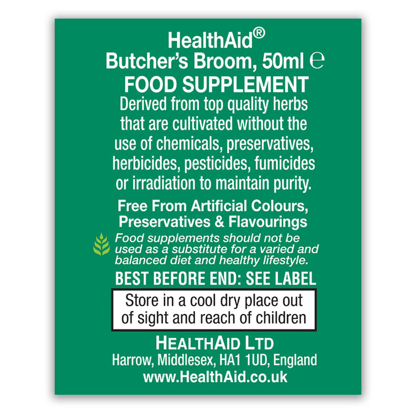 HealthAid Butcher's Broom (Ruscus aculeatus) Herbal Liquid