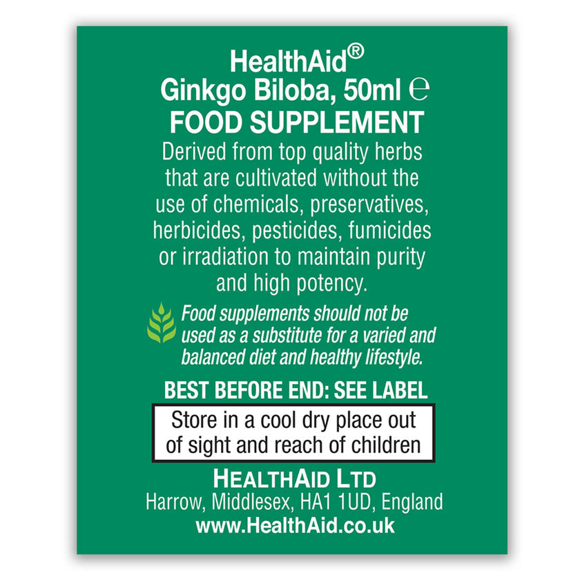 HealthAid Ginkgo Biloba Liquid