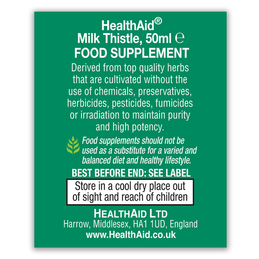 HealthAid Milk Thistle (Silybum msrianum) Liquid