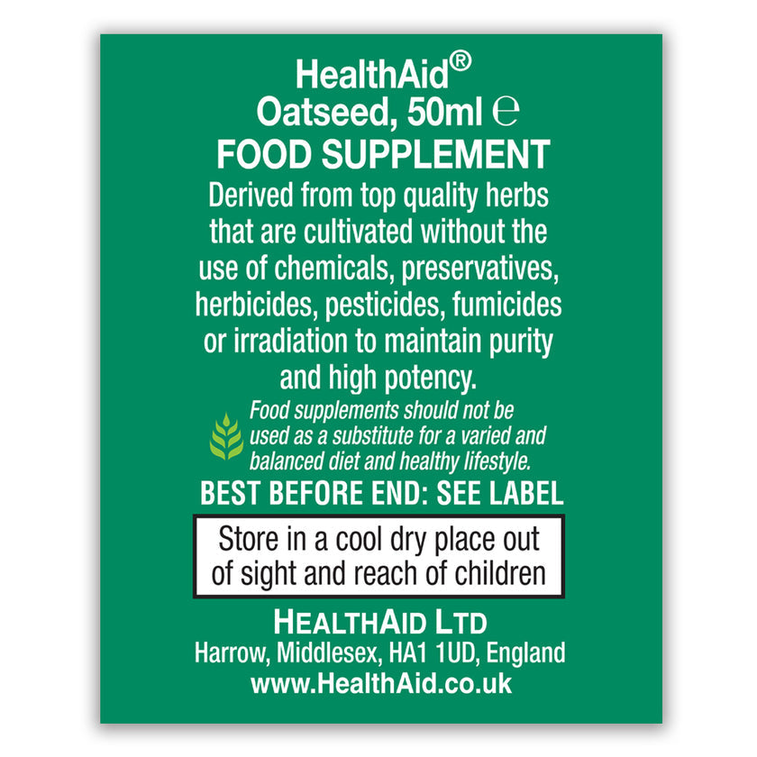 HealthAid Oat Seed (Avena sativa) Liquid