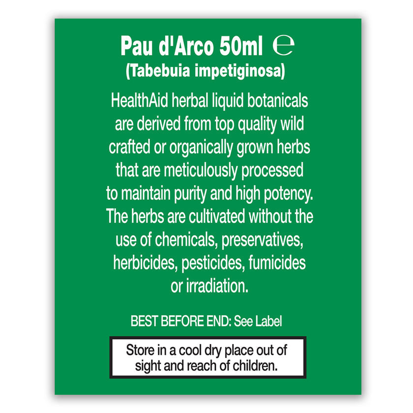 HealthAid Pau D'Arco (Tabebuia impetiginosa) Liquid