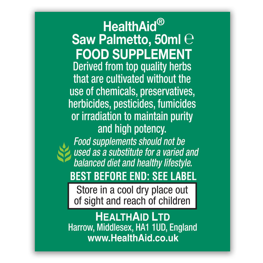HealthAid Saw Palmetto (Serenoa serrulata) Liquid