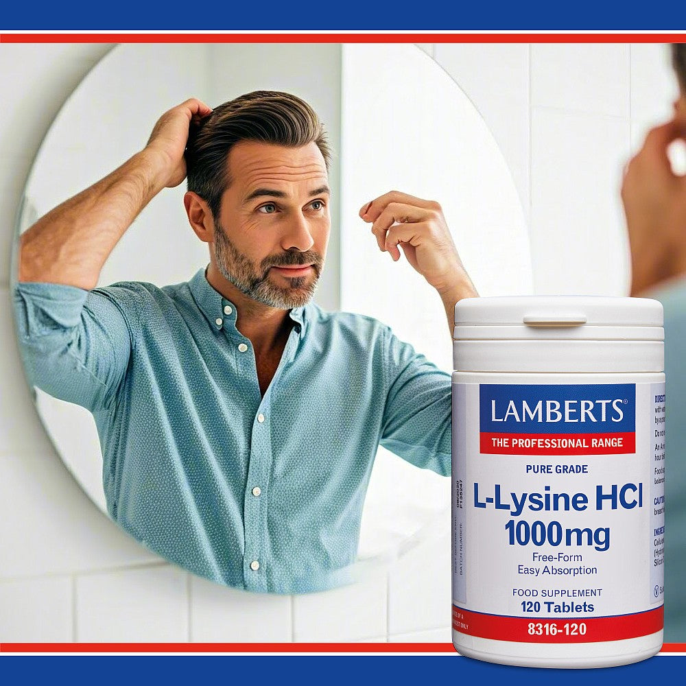 Lamberts L-Lysine 1000mg 120 tablets