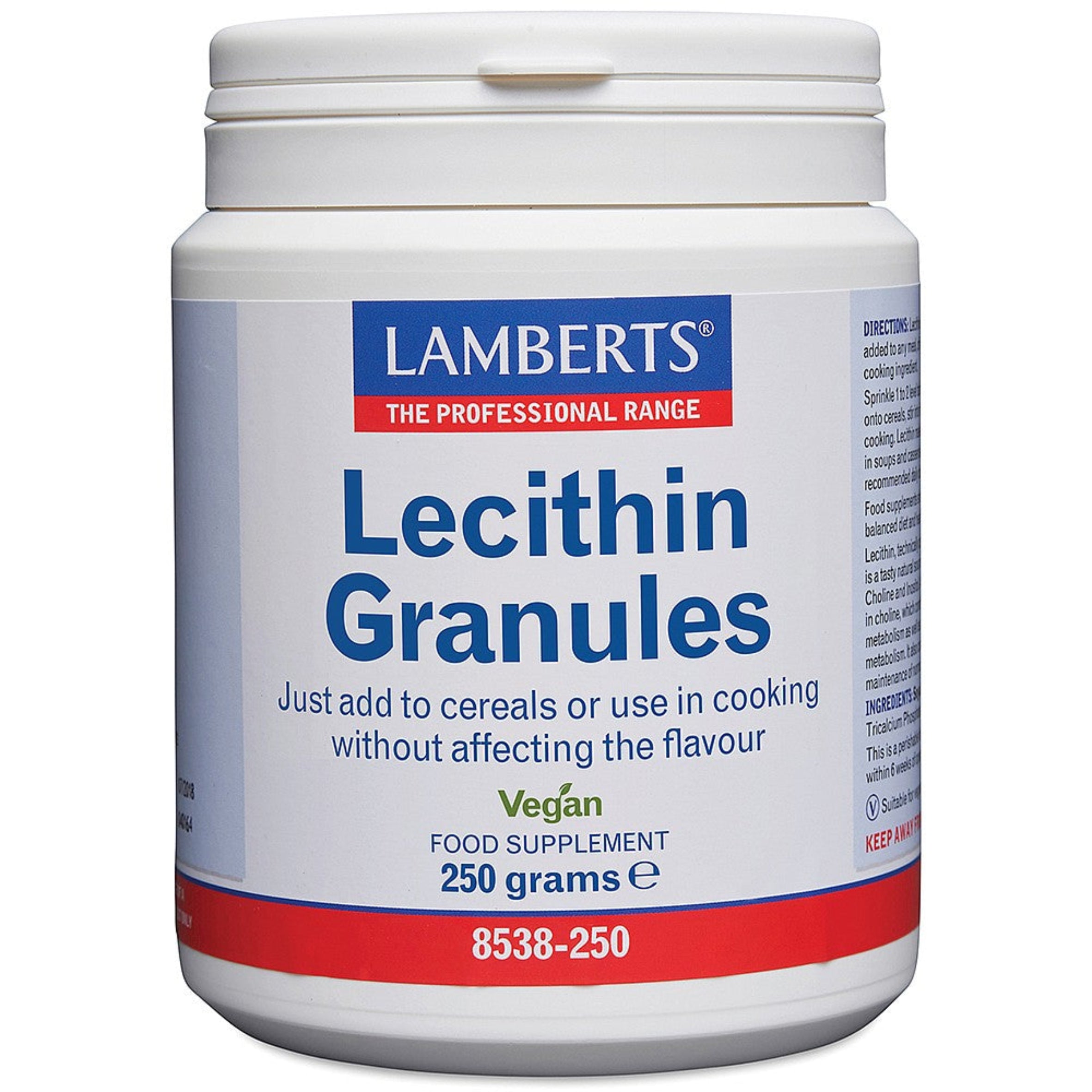 Lamberts Soya Lecithin Granules 250 grams granules