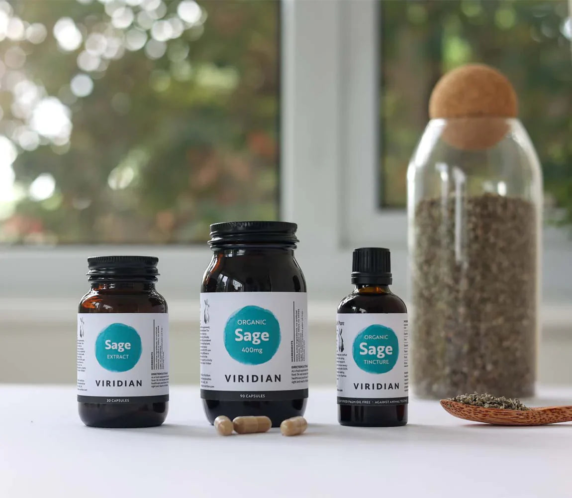 Viridian Organic Sage 400mg Capsules image 1