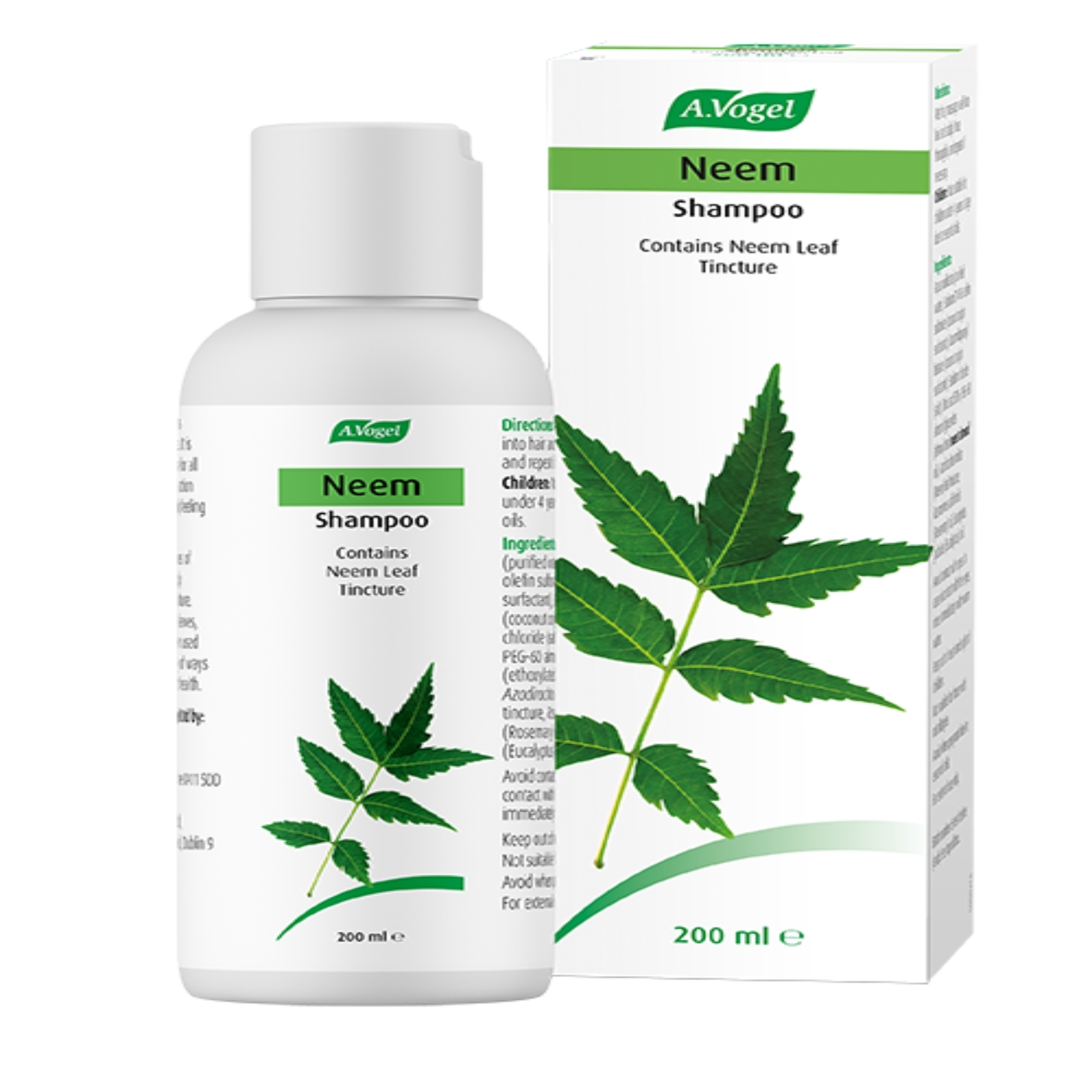 A.Vogel Neem Shampoo | Suitable for Use on Dry, Itchy and Eczema-prone Scalps | Family-friendly | Contains Extracts of Fresh Neem Leaves | 200ml image 3