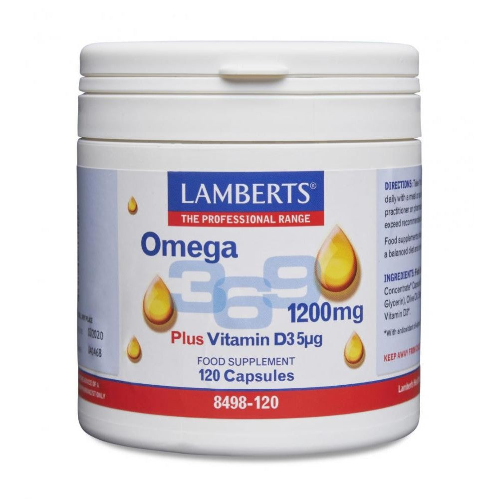 Lamberts Omega 3,6,9 1200mg 120 capsules image 0