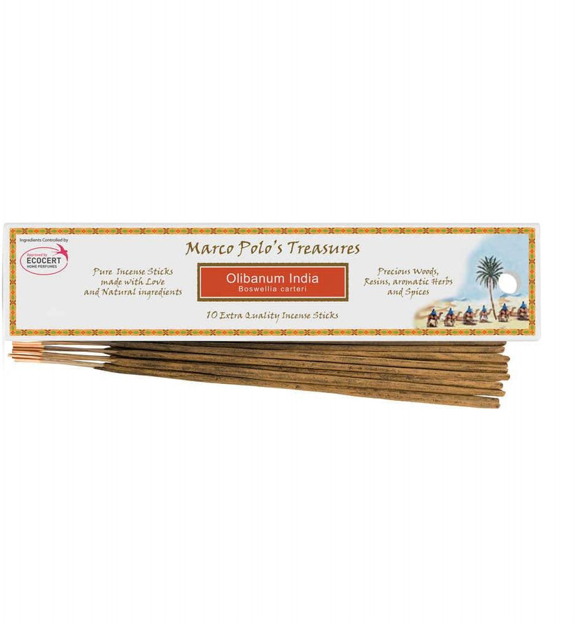 Marco Polo’s Treasures Olibanum India (Indian Frankincense) - x10 Sticks