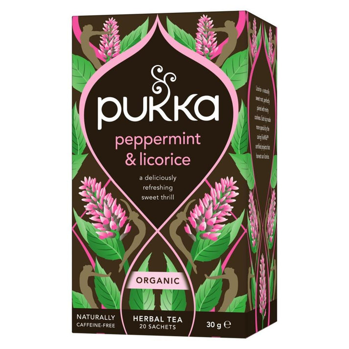 Pukka Peppermint & Licorice 20 organic herbal tea sachets