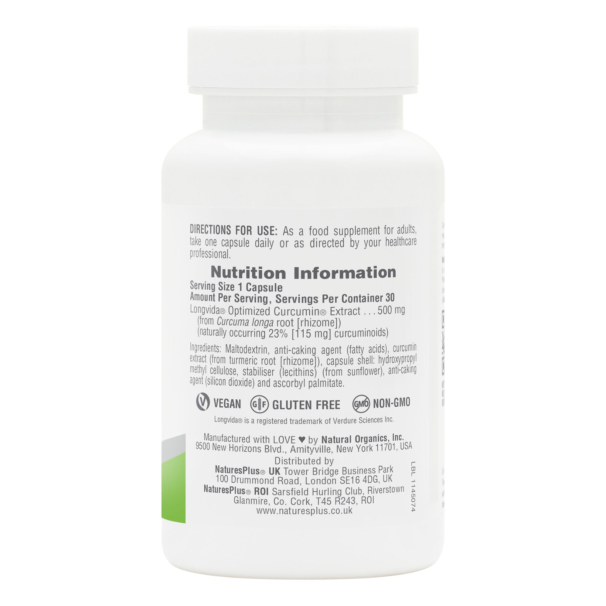 NaturesPlus PRO Curcumin Longvida® 500mg