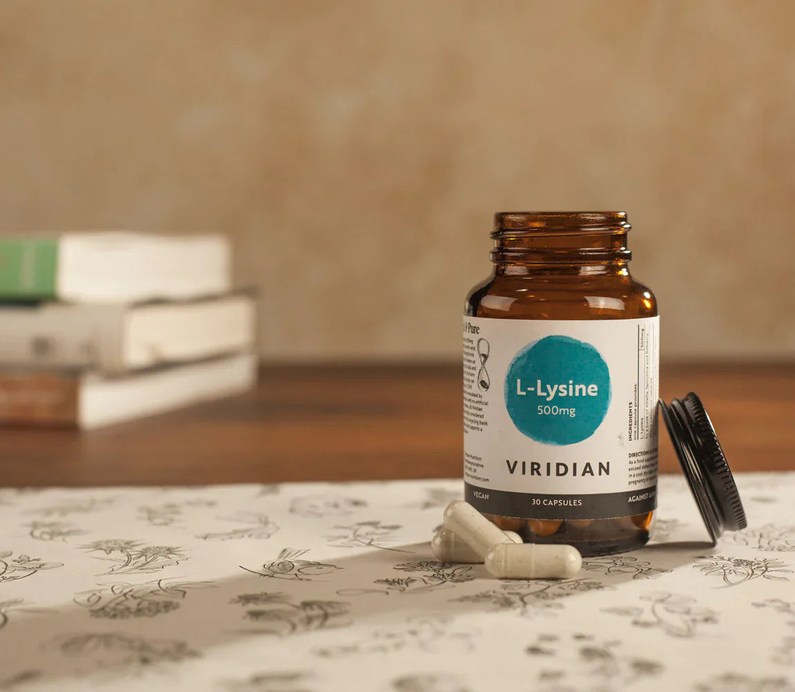 Viridian L-Lysine 500mg Capsules image 1