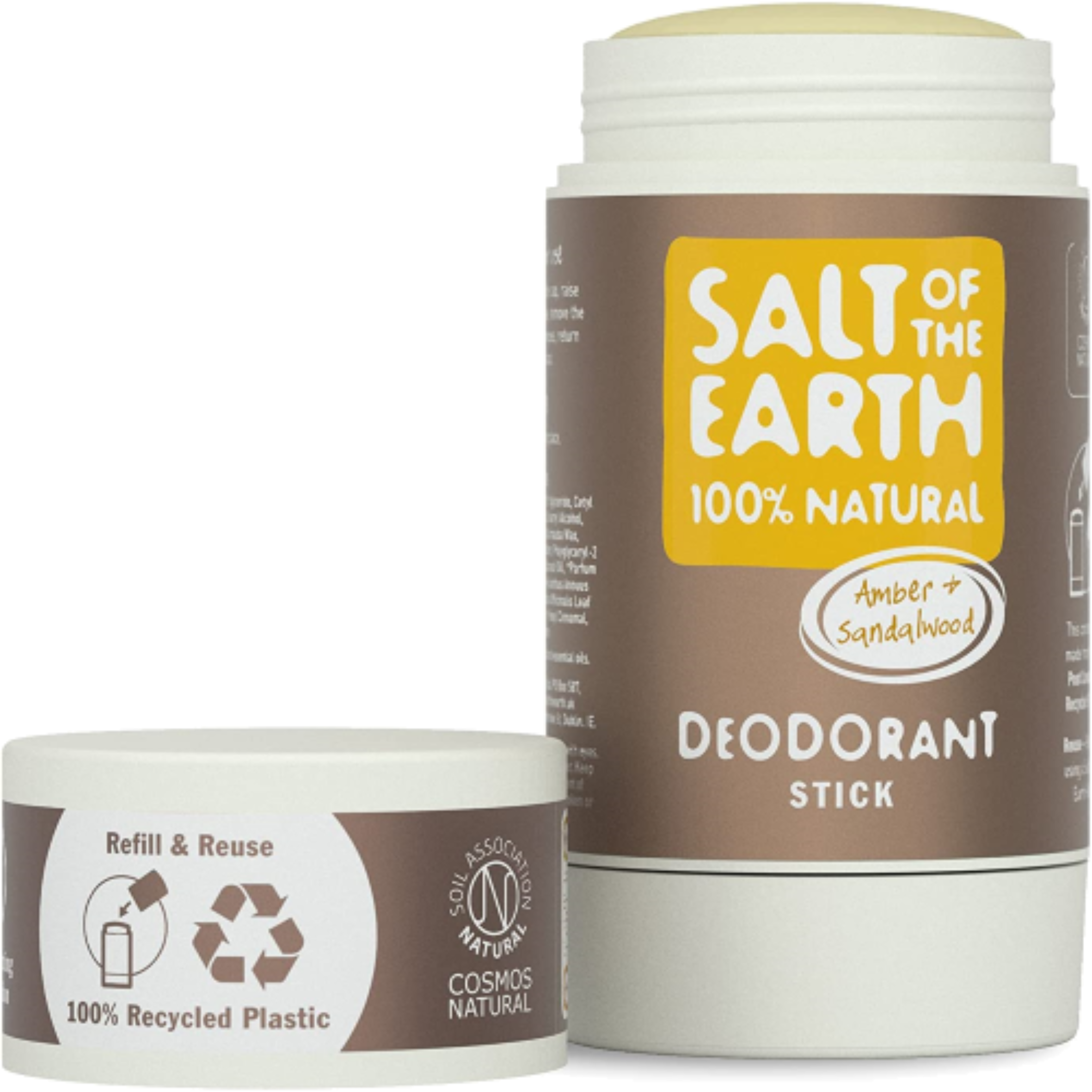 Salt of the Earth Amber & Sandalwood Natural Deodorant Stick & Refill - 75g refill image
