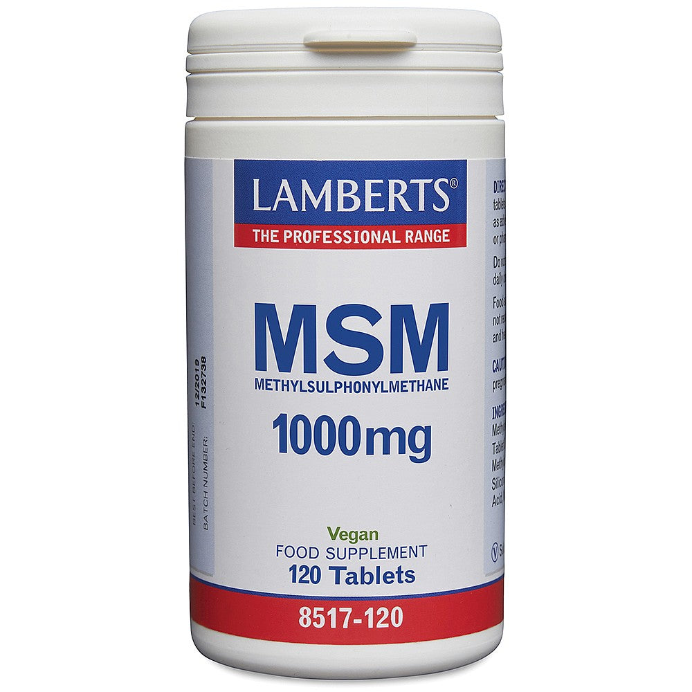 Lamberts MSM 1000mg 120 tablets image 0