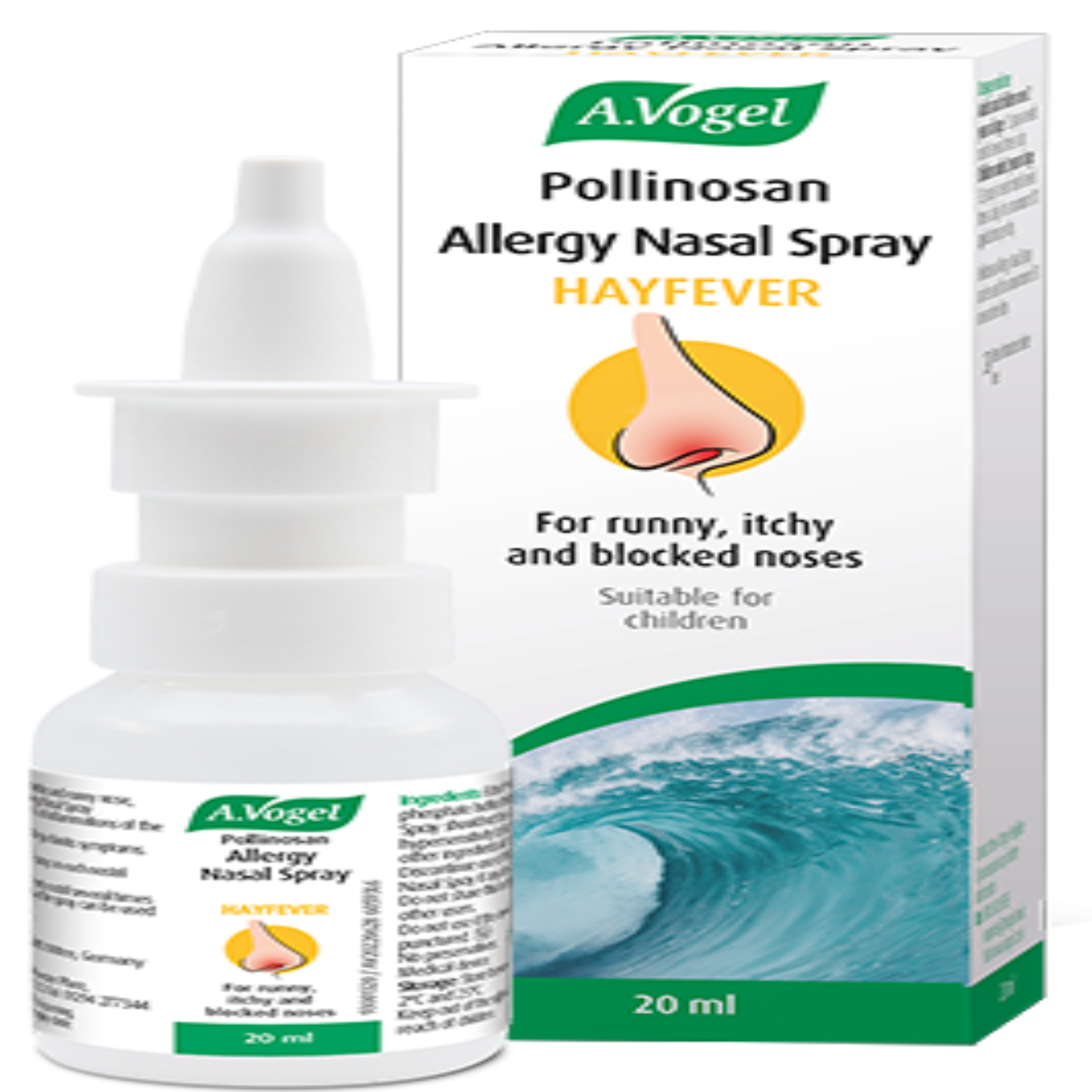Pollinosan Allergy Nasal Spray for runny, itchy and blocked noses due to hayfever and allergies, 20ml image 0