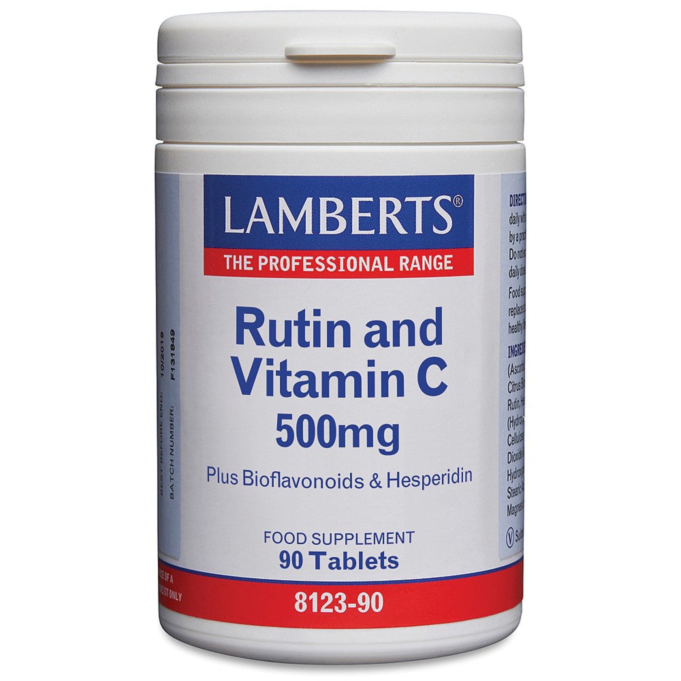 Lamberts Rutin & Vitamin C 500mg 90 tablets image 0