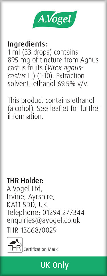 A.Vogel Premenstrual Relief Agnus castus Oral Drops| Helps Relieve Pre-Menstrual Symptoms | Mood Swings, Menstrual Cramps, Bloating & Breast Tenderness image 3