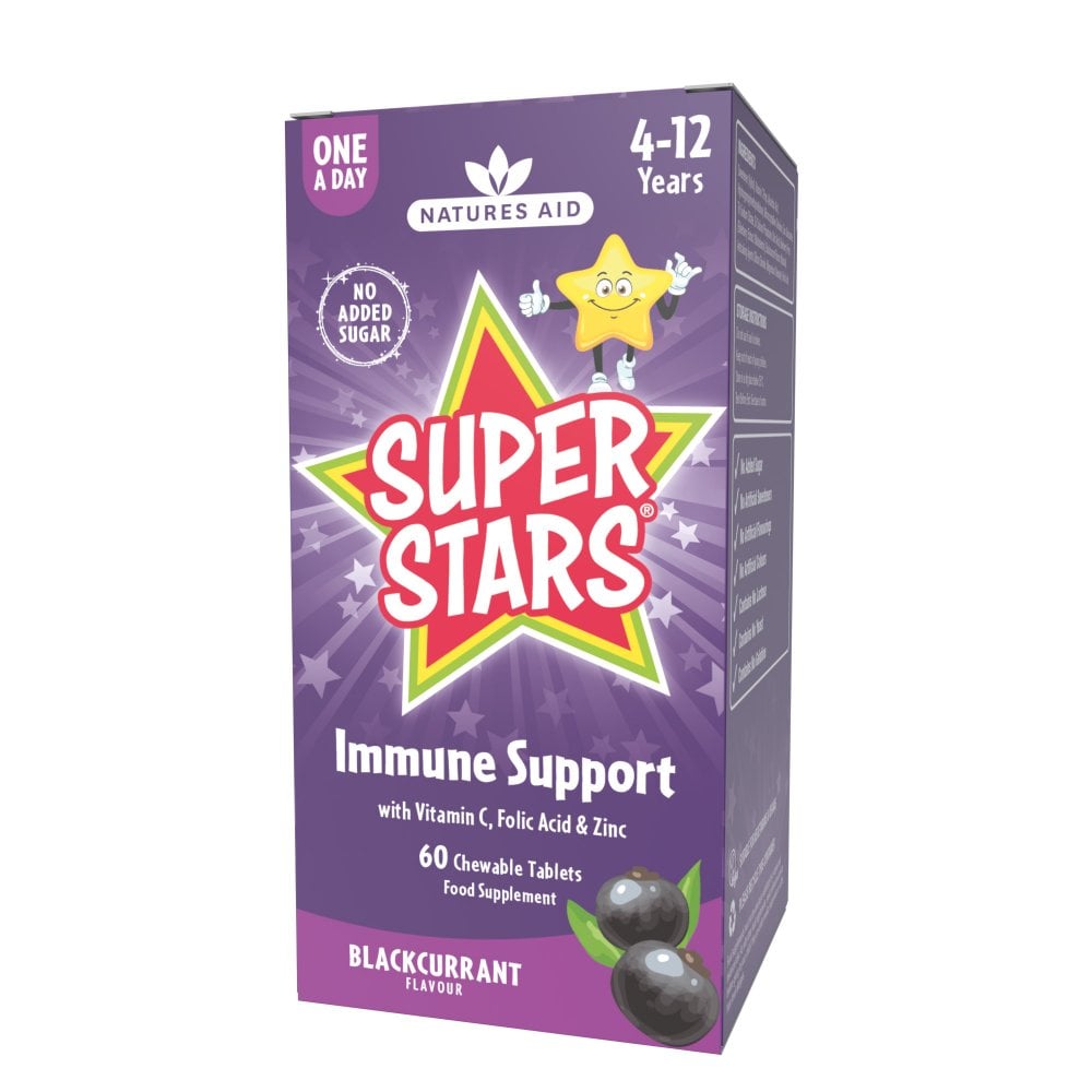 Natures Aid Super Stars Immune Support 60 Tablets