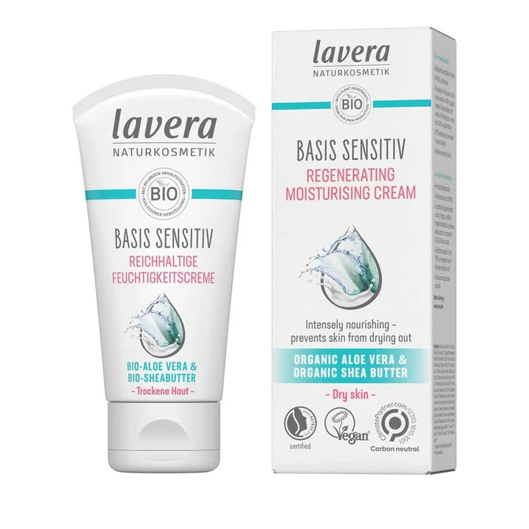 Lavera Basis Sensitiv Regenerating Moisturising Cream - 50ml