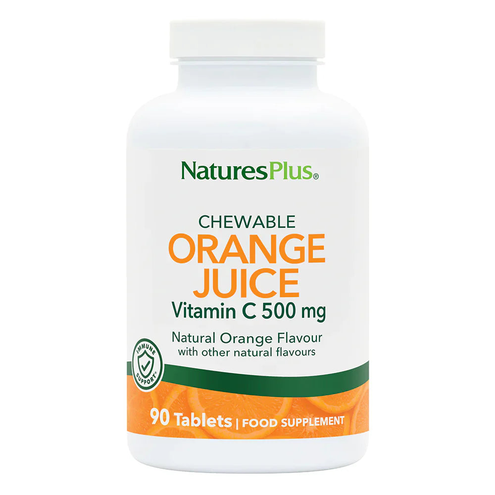 NaturesPlus Orange Juice C 500mg 90 Chewables image 0