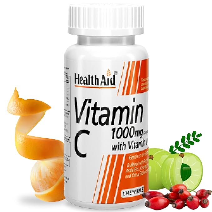 HealthAid Vitamin C 1000mg - Effervescent (Orange Flavour) (Pack of 2)