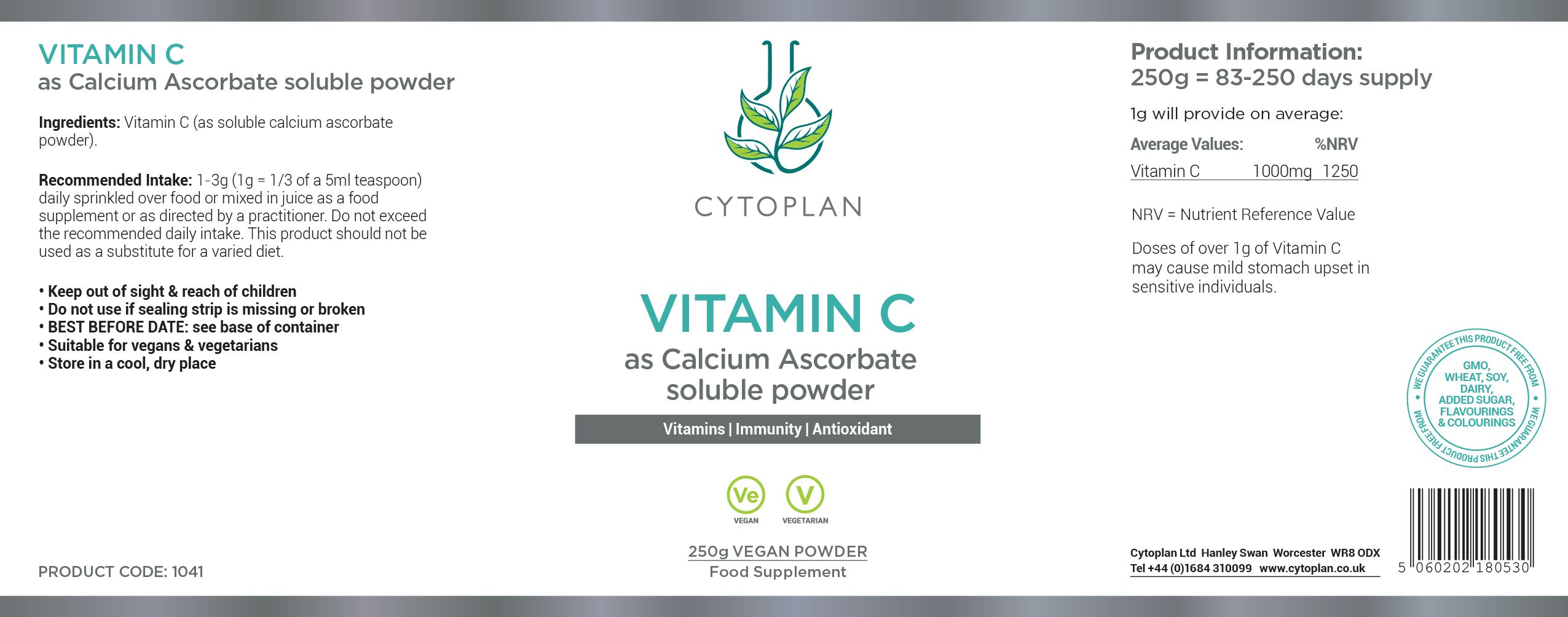 Cytoplan Vitamin C Powder 3