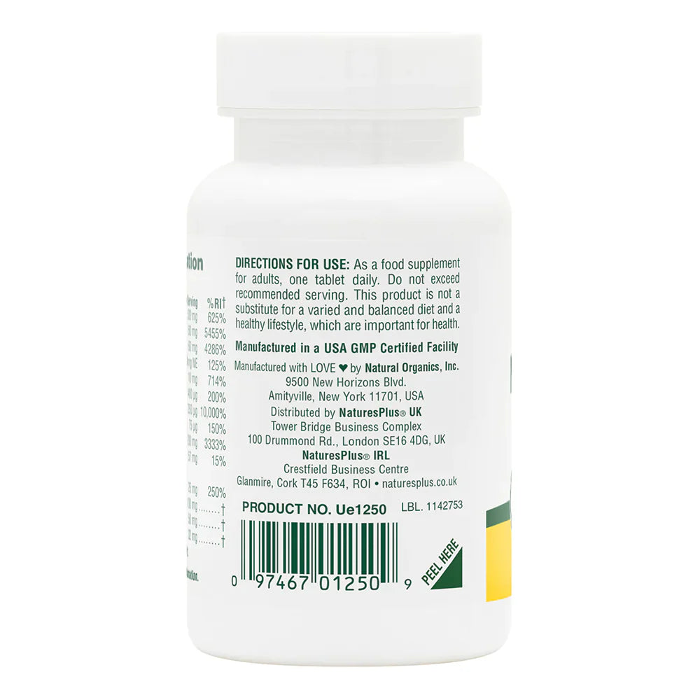 NaturesPlus Mega-Stress Complex Sustained Release 30 Tablets image 2