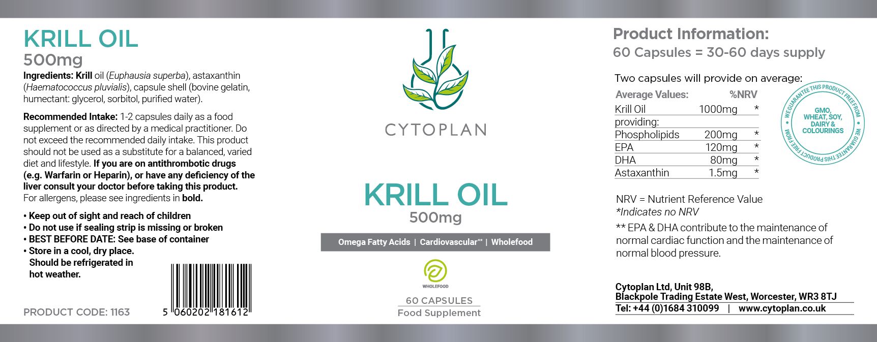 Cytoplan Krill Oil 3