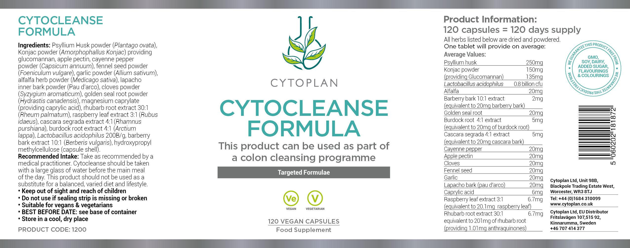 Cytoplan Cytocleanse 3