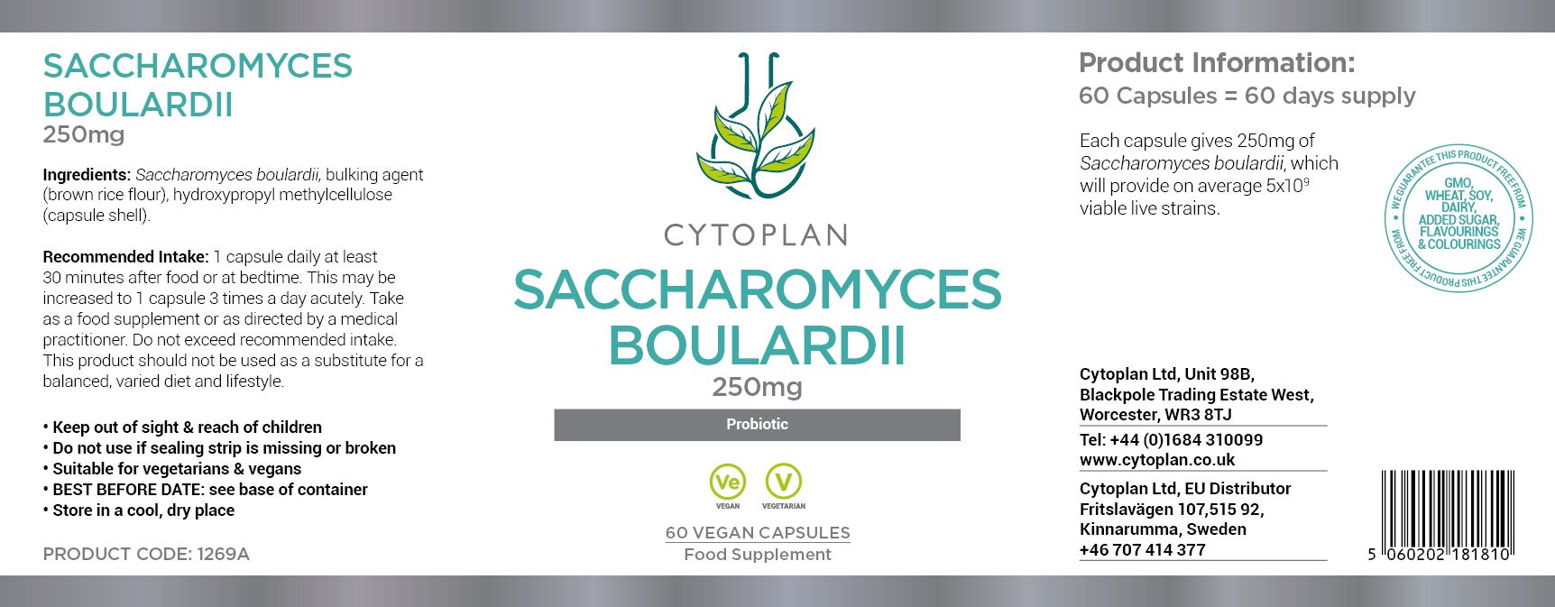 Cytoplan Saccharomyces Boulardii 3