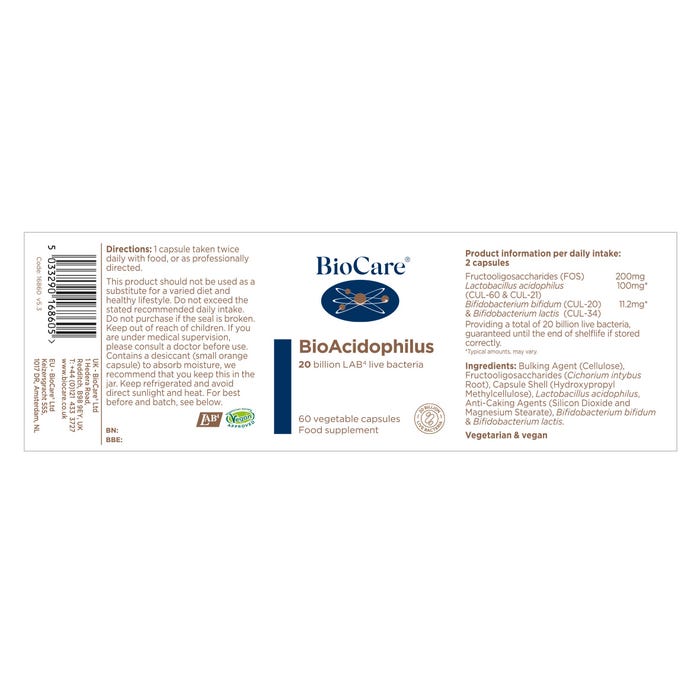 BioCare BioAcidophilus Capsules 4