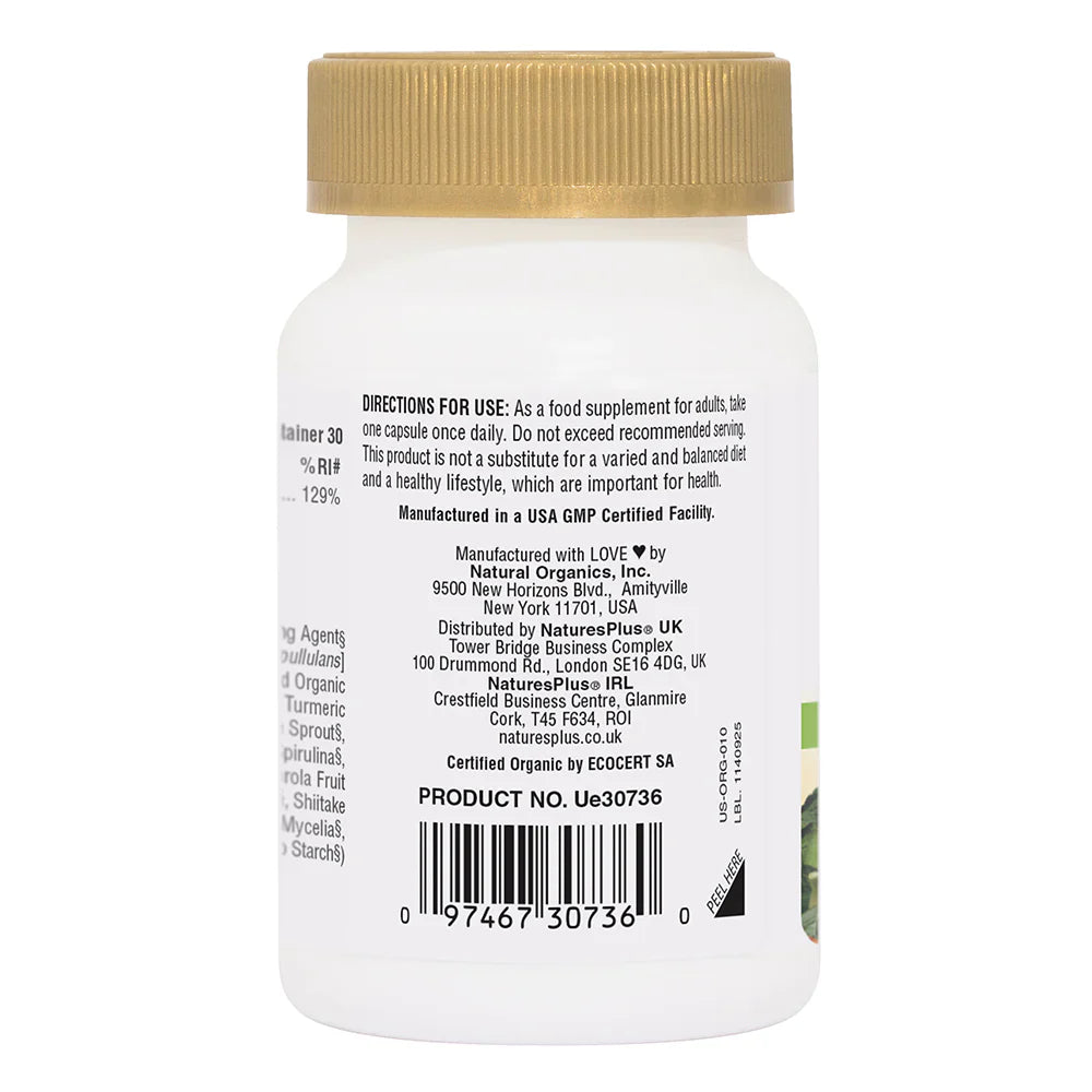 NaturesPlus Source of Life® Garden Iron 30 Capsules image 1