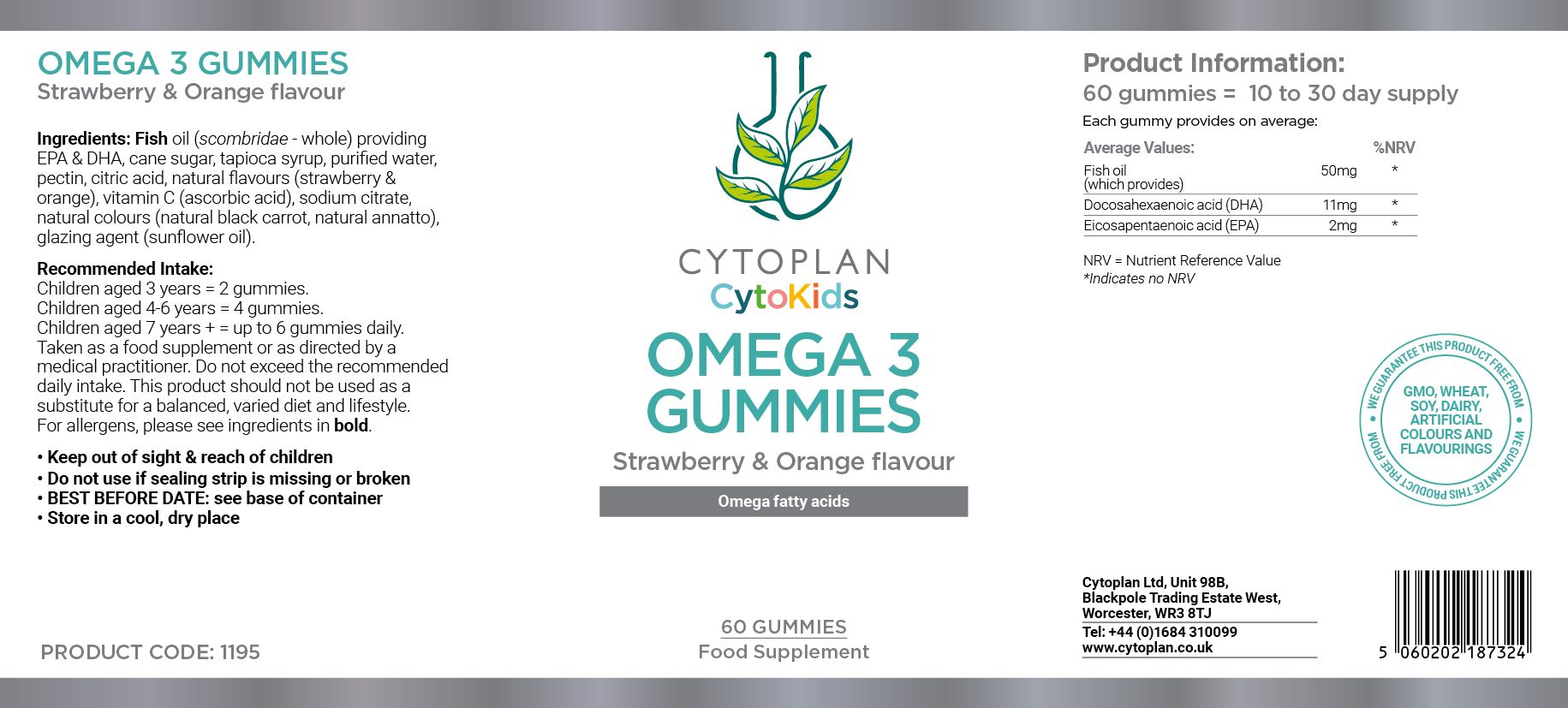 Cytoplan Omega 3 Gummies 3