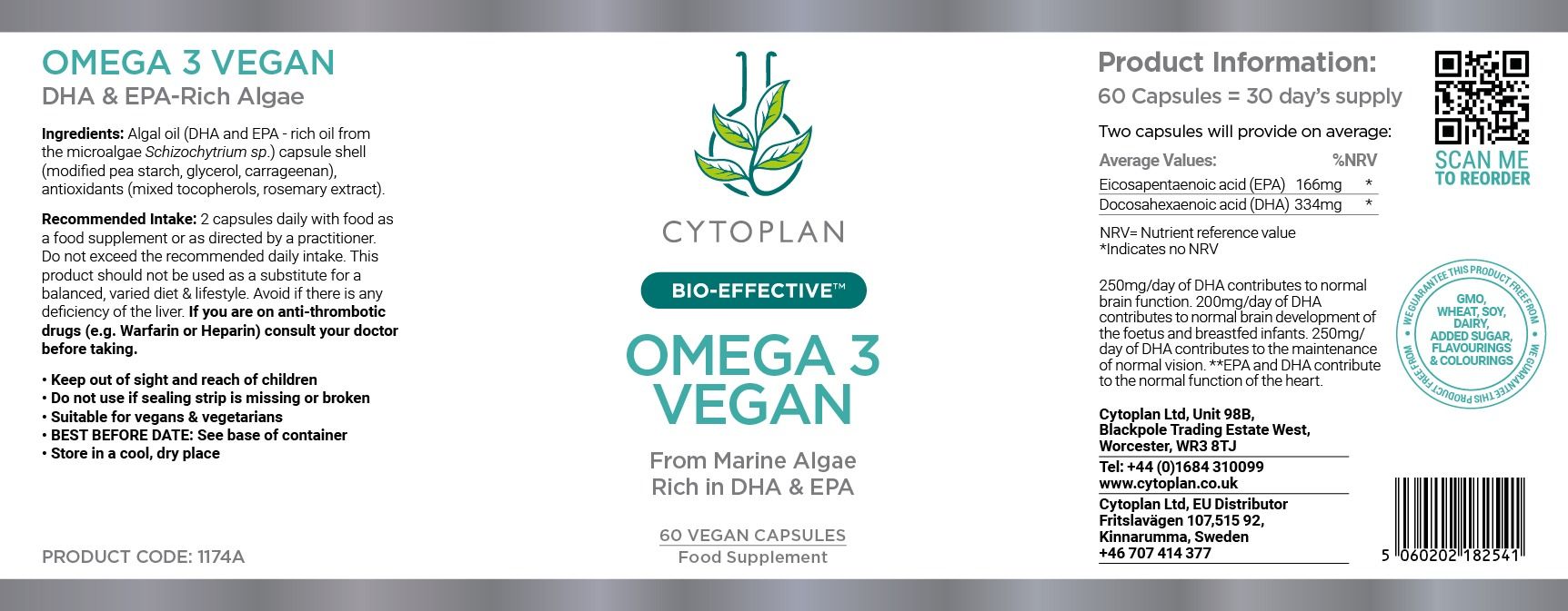 Cytoplan Omega 3 Vegan 3