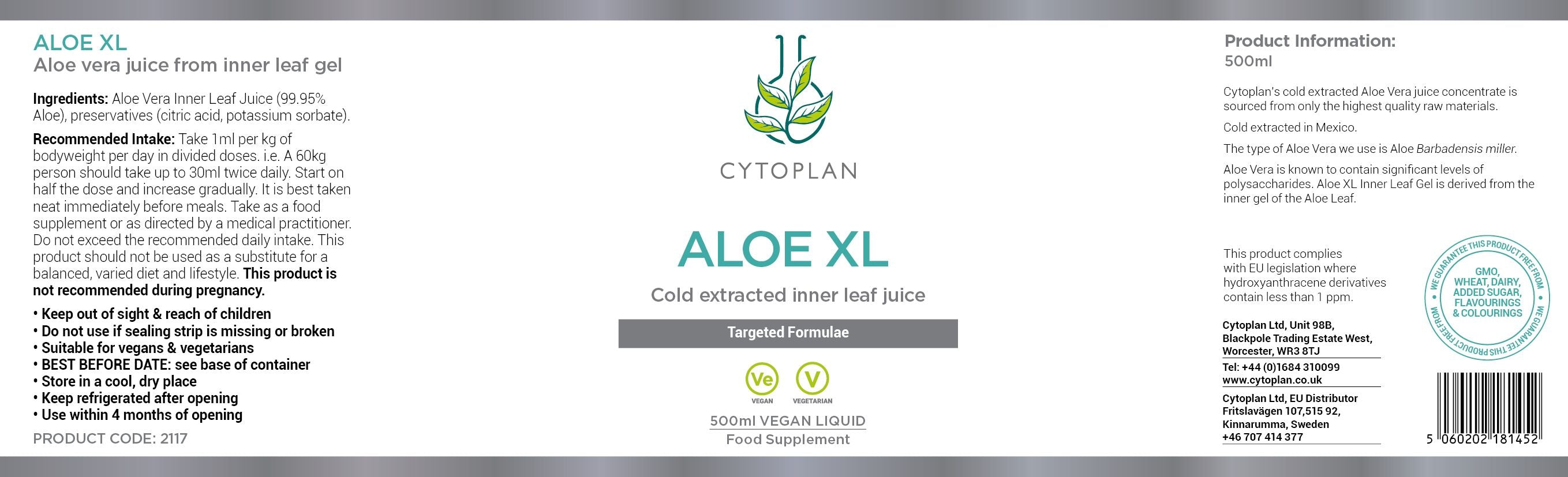 Cytoplan Aloe XL Inner Leaf