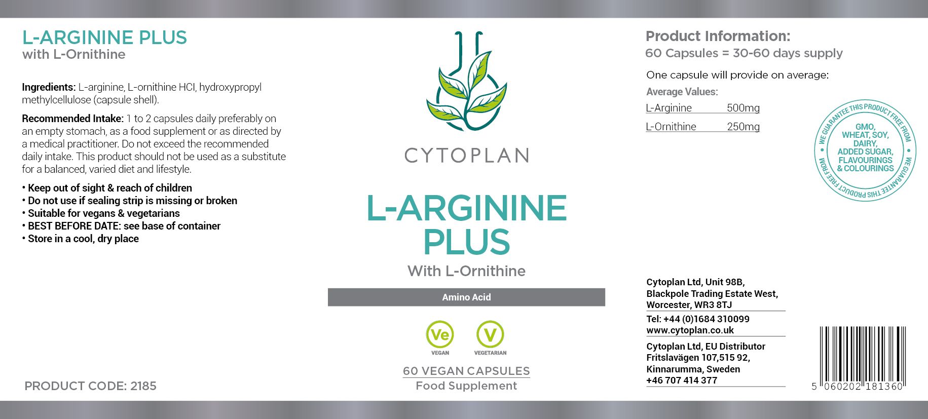 Cytoplan L-Arginine Plus 3