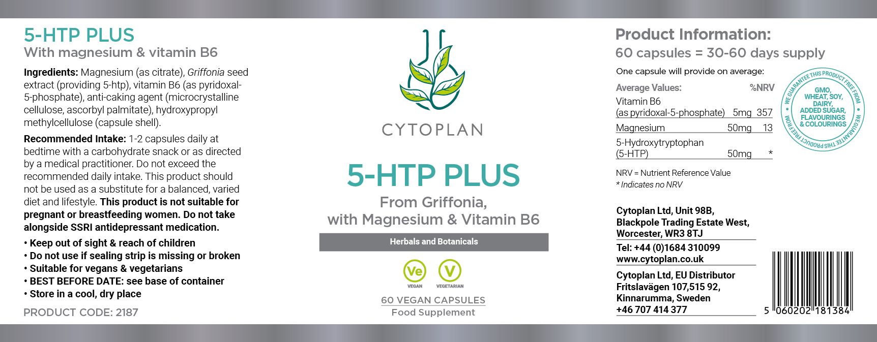 Cytoplan 5-HTP Plus 3
