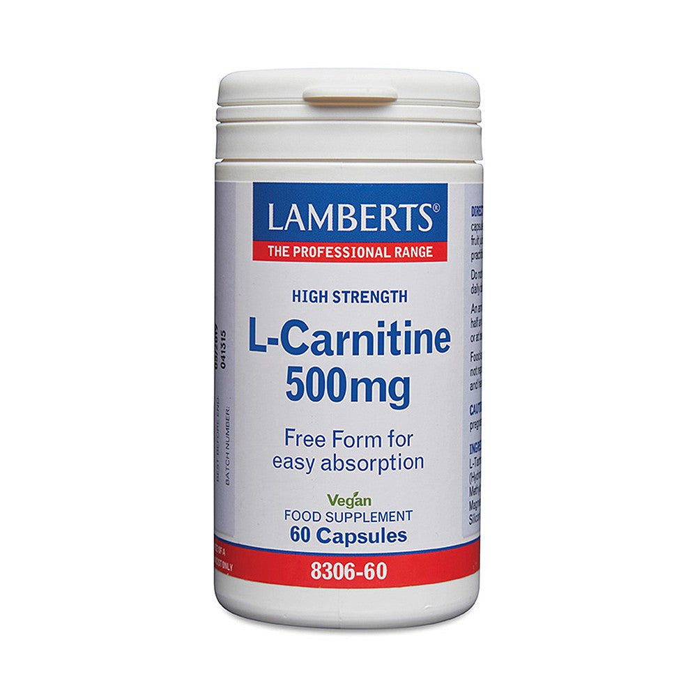 Lamberts L-Carnitine 500mg 60 capsules image 1