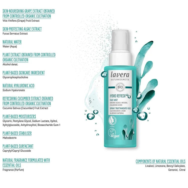 Lavera Hydro Refresh Face Mist - 100ml 3