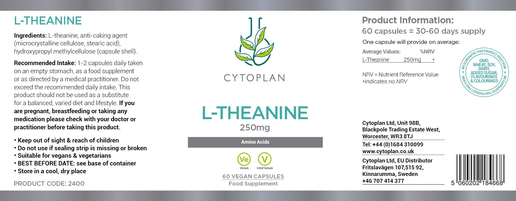 Cytoplan L-Theanine 3