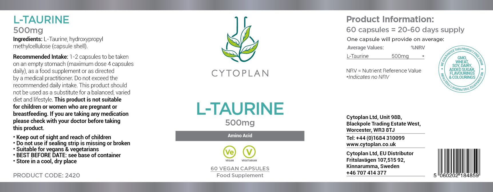 Cytoplan L-Taurine