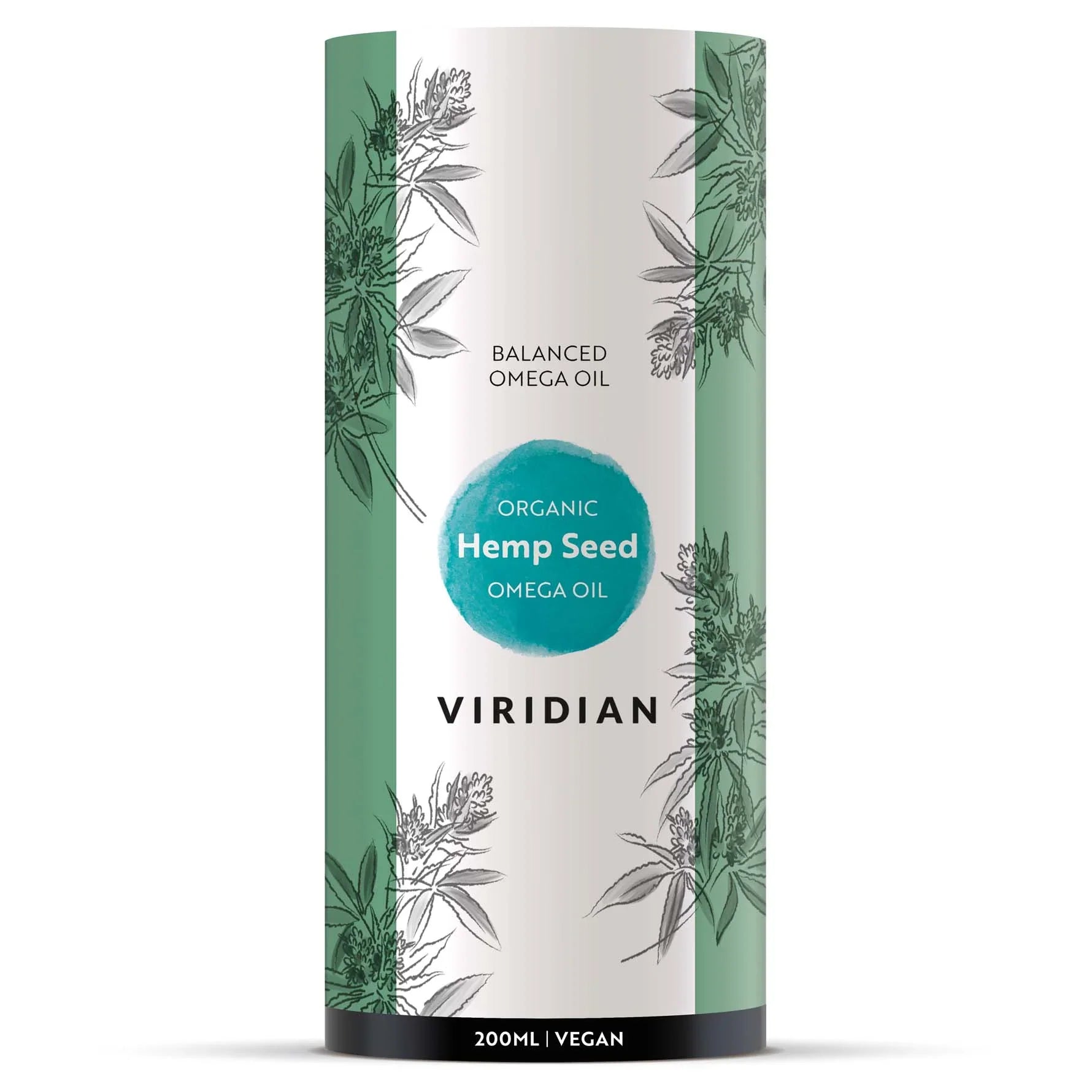 Viridian 100% Organic Hemp Seed Oil 200ml image 0