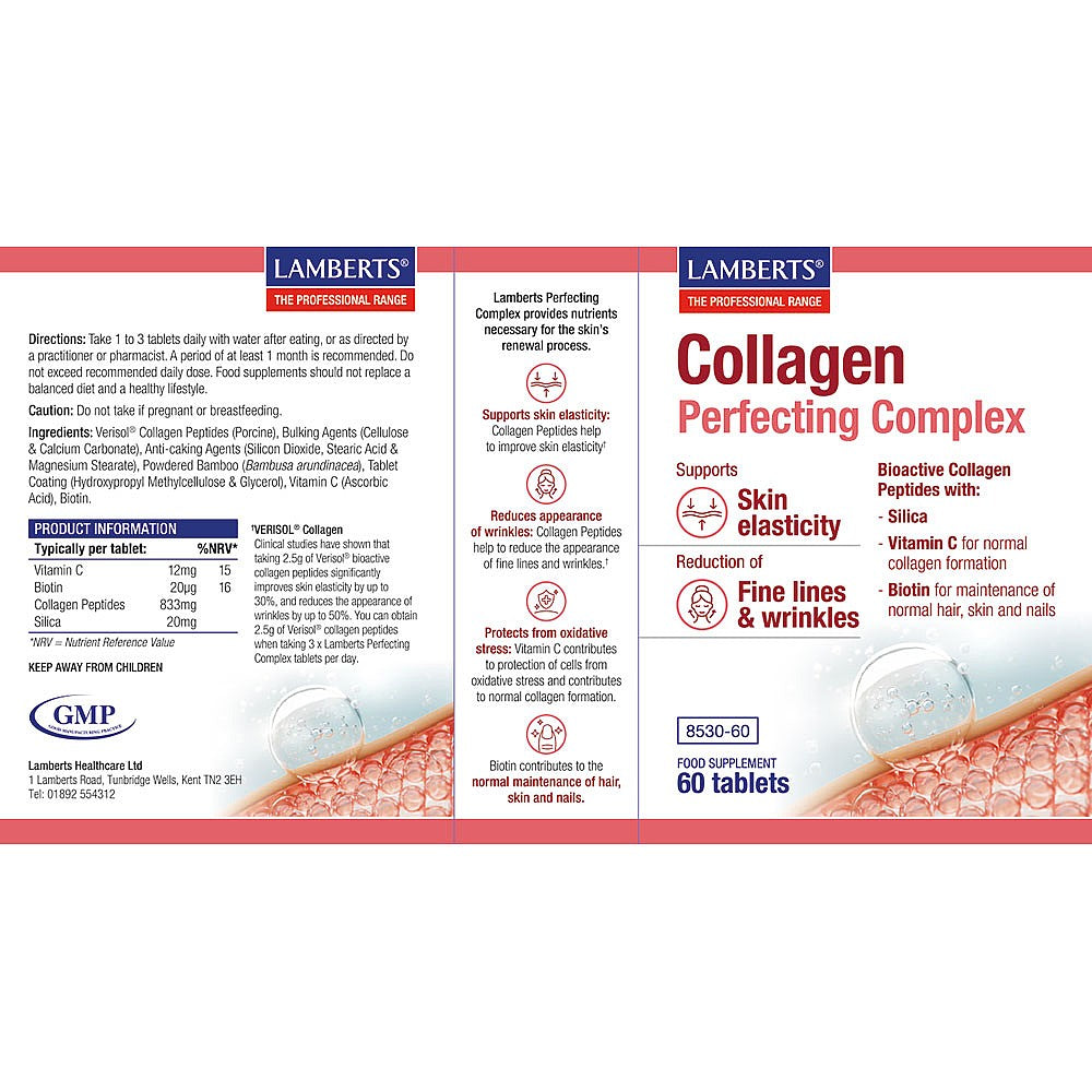 Lamberts Collagen Perfecting Complex 60 Tablets image 2